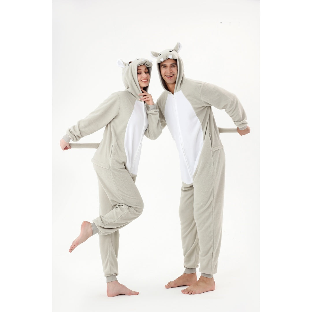 Onesie Animal Fleece Pajamas Halloween Cosplay Costumes Sleepwear Party Wear