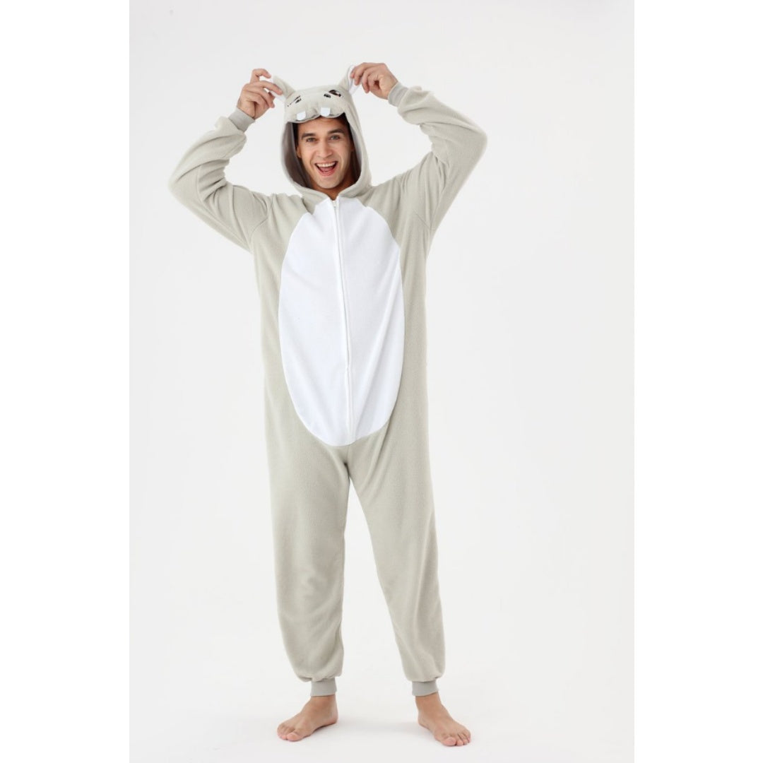 Onesie Animal Fleece Pajamas Halloween Cosplay Costumes Sleepwear Party Wear