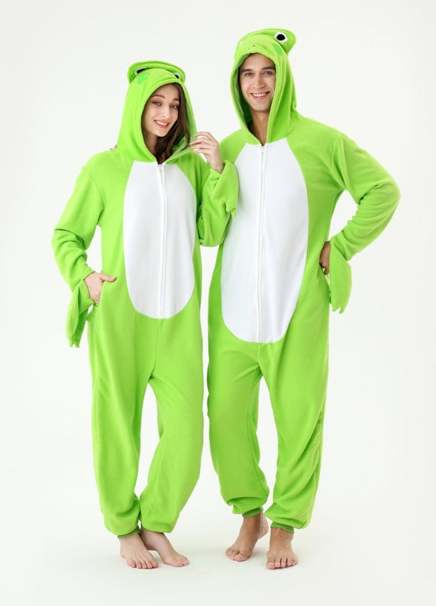 Onesie Animal Fleece Pajamas Halloween Cosplay Costumes Sleepwear Party Wear