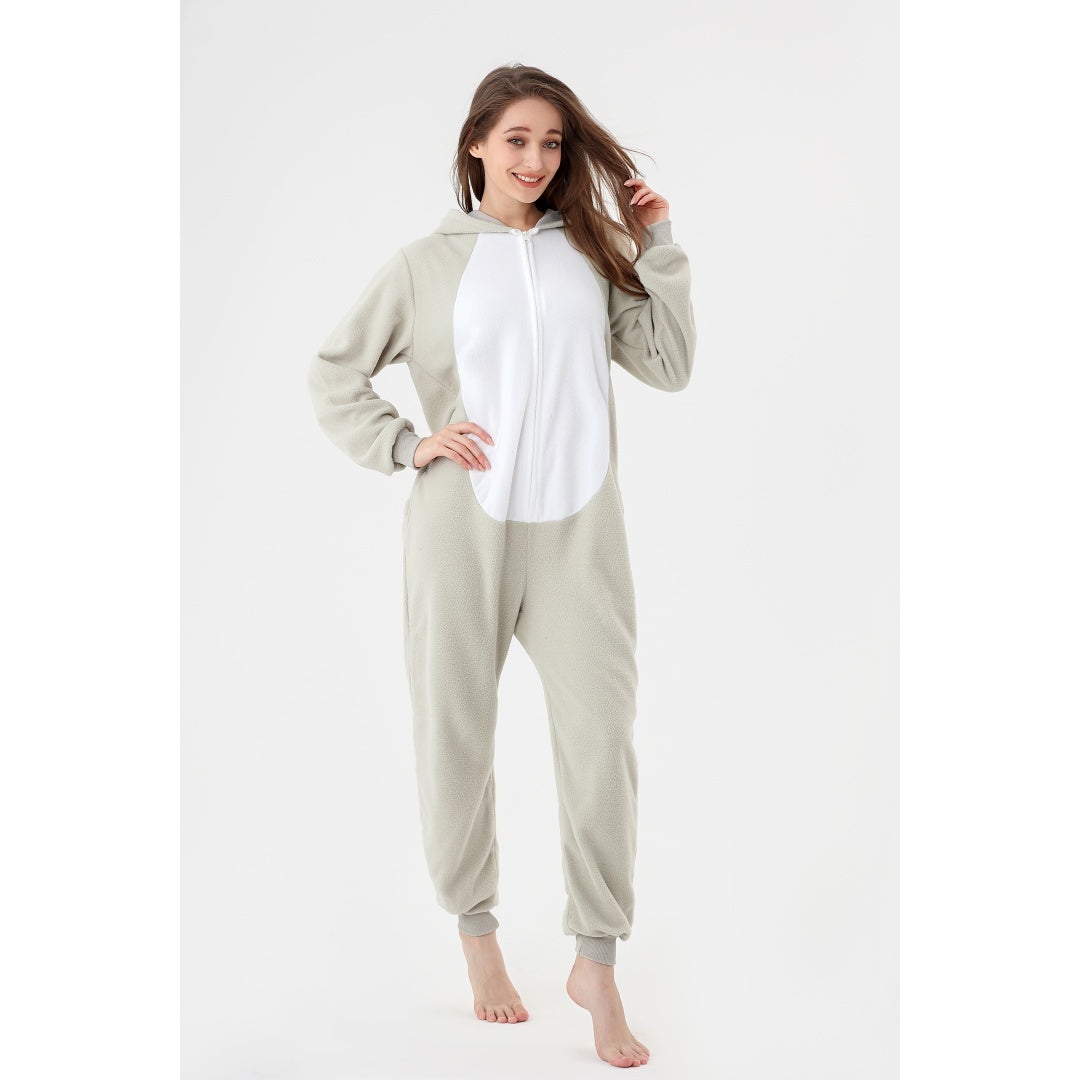 Onesie Animal Fleece Pajamas Halloween Cosplay Costumes Sleepwear Party Wear