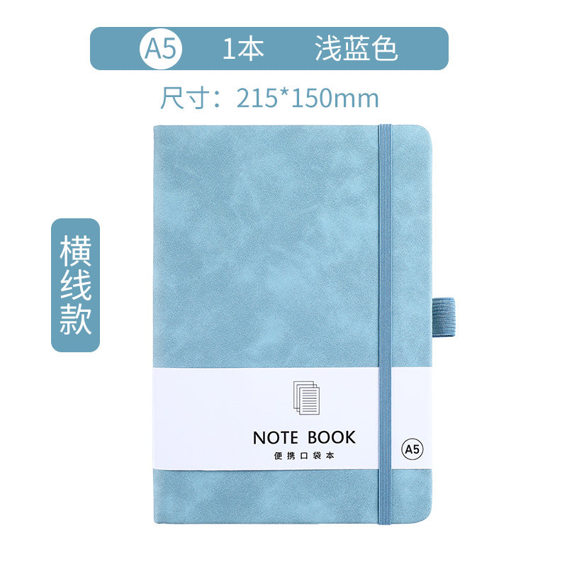 a7 strap notebook wholesale a5 skin feel leather student diary book custom a6 student diary book custom