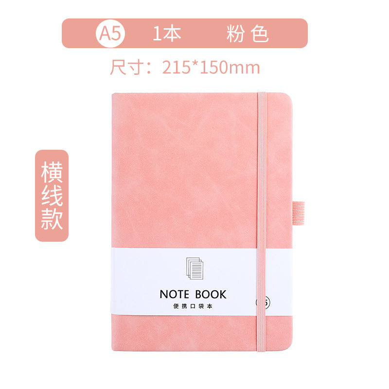 a7 strap notebook wholesale a5 skin feel leather student diary book custom a6 student diary book custom