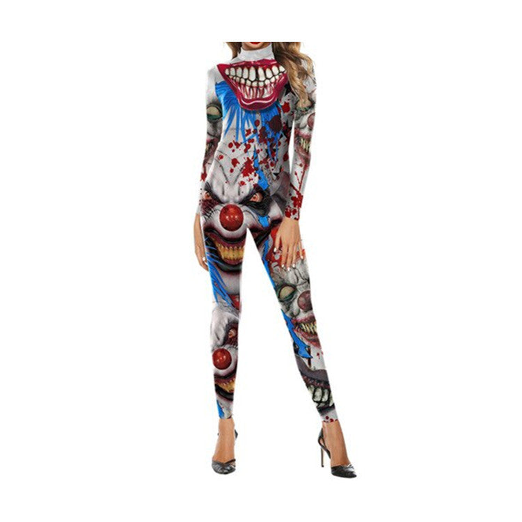 Halloween Skull Funny Slim Fit Bodysuit